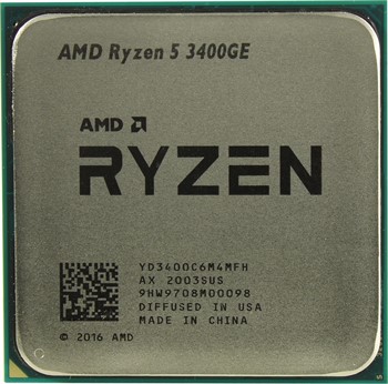 Процессор AMD Ryzen 5 3400GE, OEM - фото 184549